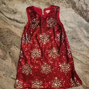 Cat & Jack Shimmering Red Sequin Dress